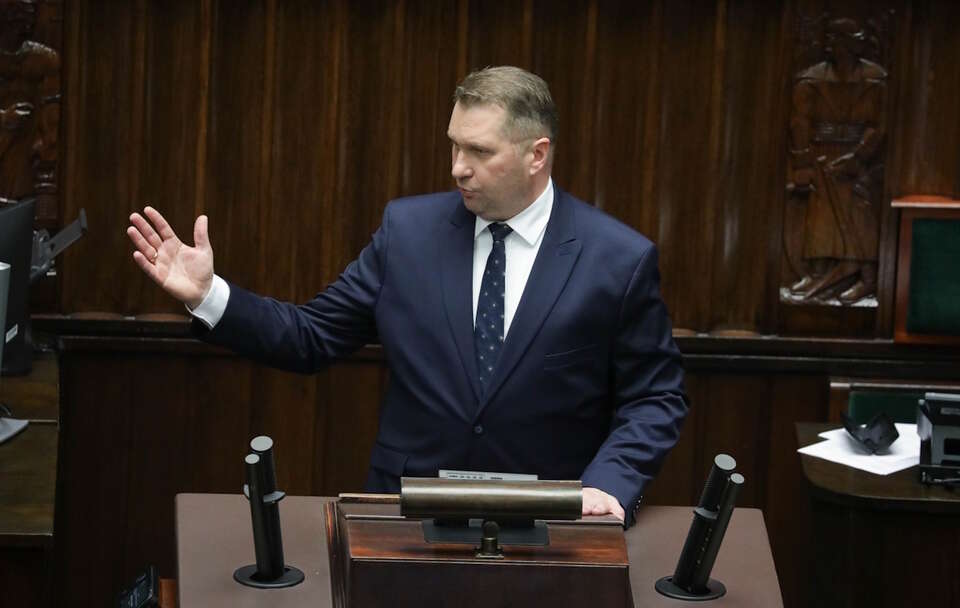 prof. Przemysław Czarnek, poseł PiS ostro o kandydaturze Czarzastego na marszałka Sejmu / autor: PAP/Tomasz Gzell