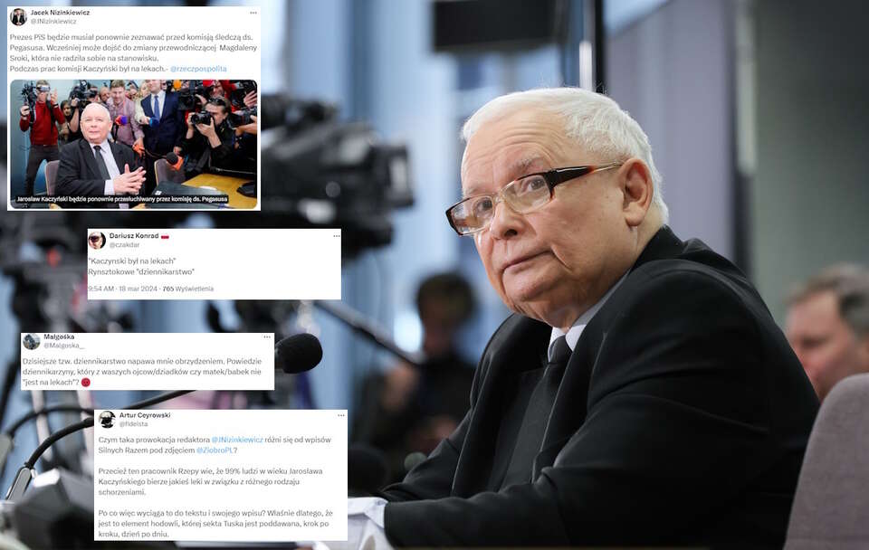 Jarosław Kaczyński przed komisją śledczą / autor: PAP/Paweł Supernak/X