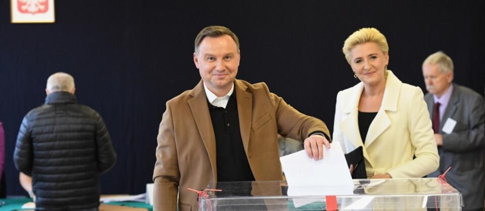 KRAKÓW WYBORY SAMORZĄDOWE GŁOSOWANIA DUDA / autor: 	PAP/Jacek Bednarczyk