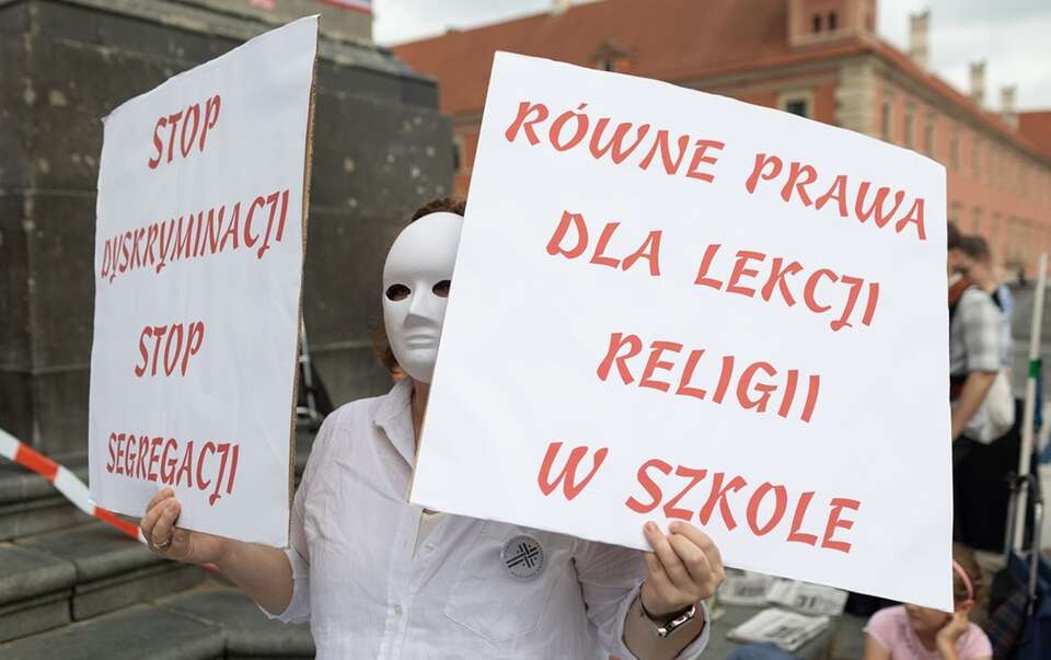 Demonstracja w obronie lekcji religii w szkołach, sierpień 2024 / autor: Fratria