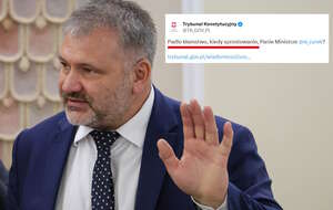 TK wzywa Waldemara Żurka (na zdjęciu), by sprostował nieprawdę nt. oświadczenia majątkowego prezesa Bogdana Święczkowskiego / autor: PAP/Paweł Supernak/X