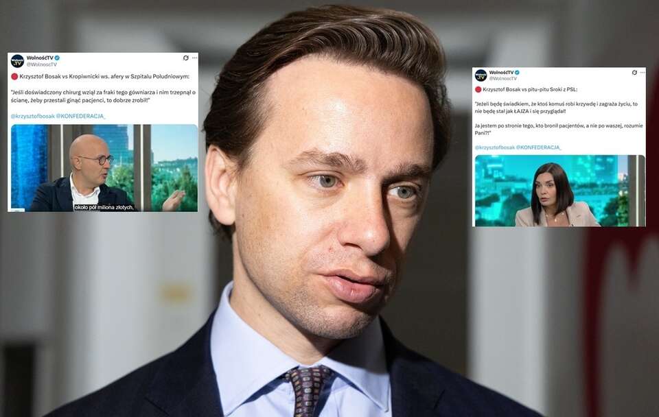 Awantura polityków na antenie! Bosak: "Nie będę stał jak łajza"