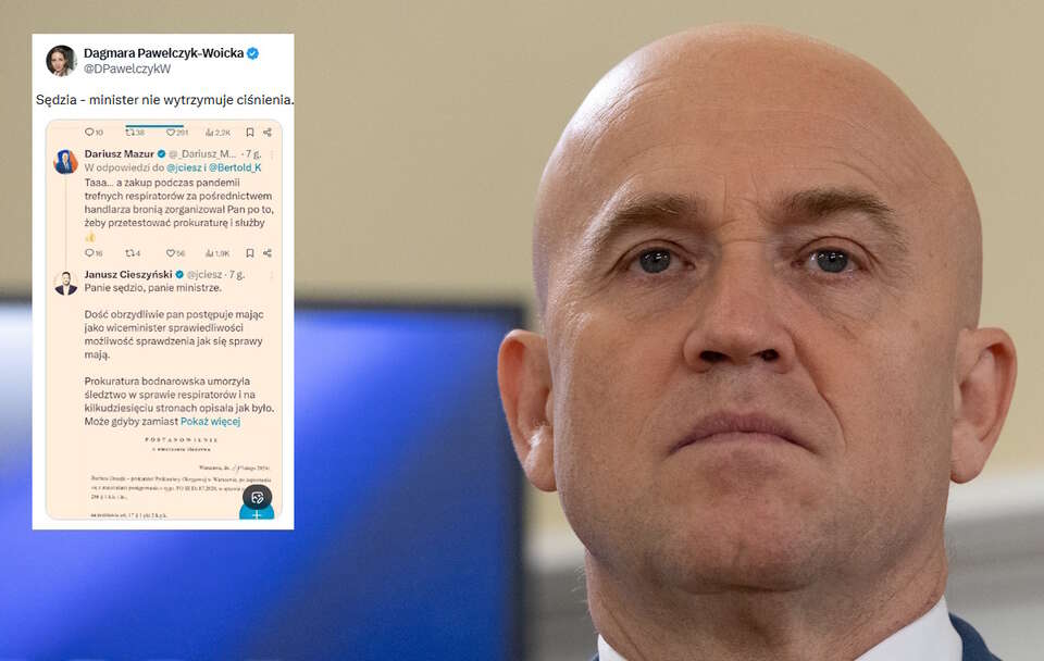 Wiceminister sprawiedliwości zaatakował posła PiS Janusza Cieszyńskiego.   / autor: Fratria/X