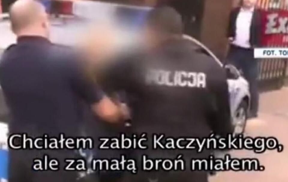 Cyba chwilę po dokonaniu zbrodni w biurze PiS, 2010 rok / autor: wPolityce.pl/YouTube (screenshot)