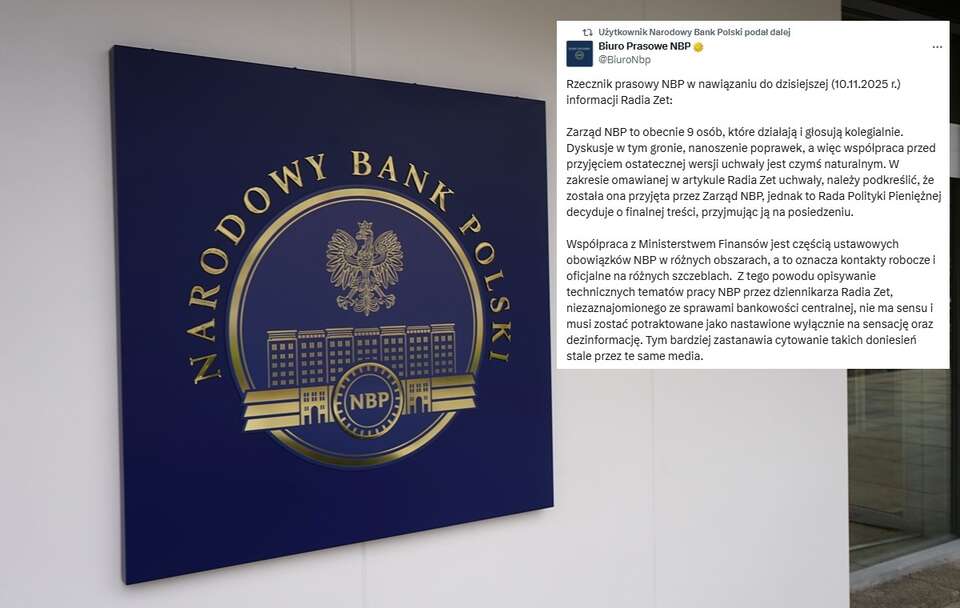 NBP wydało komunikat po medialnym ataku Radia Zet / autor: Fratria