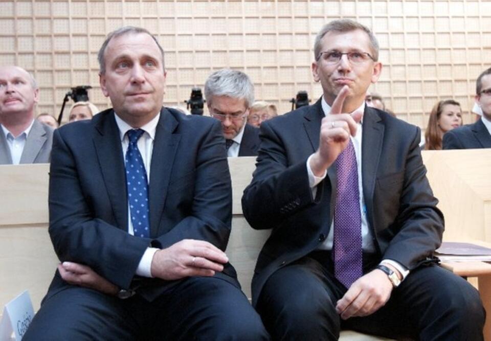 Grzegorz Schetyna i minister sprawiedliwości Krzysztof Kwiatkowski, PAP