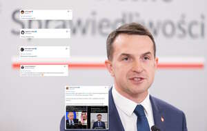 Już nie "kumple Putina"? Szłapka odtrąbił sukces. Nagle Saudyjczycy przestali przeszkadzać. Przypomniano hipokryzję rzecznika rządu Tuska. Na zdjęciu Adam Szłapka oraz wpisy z portalu X (screeny) / autor: Fratria/X