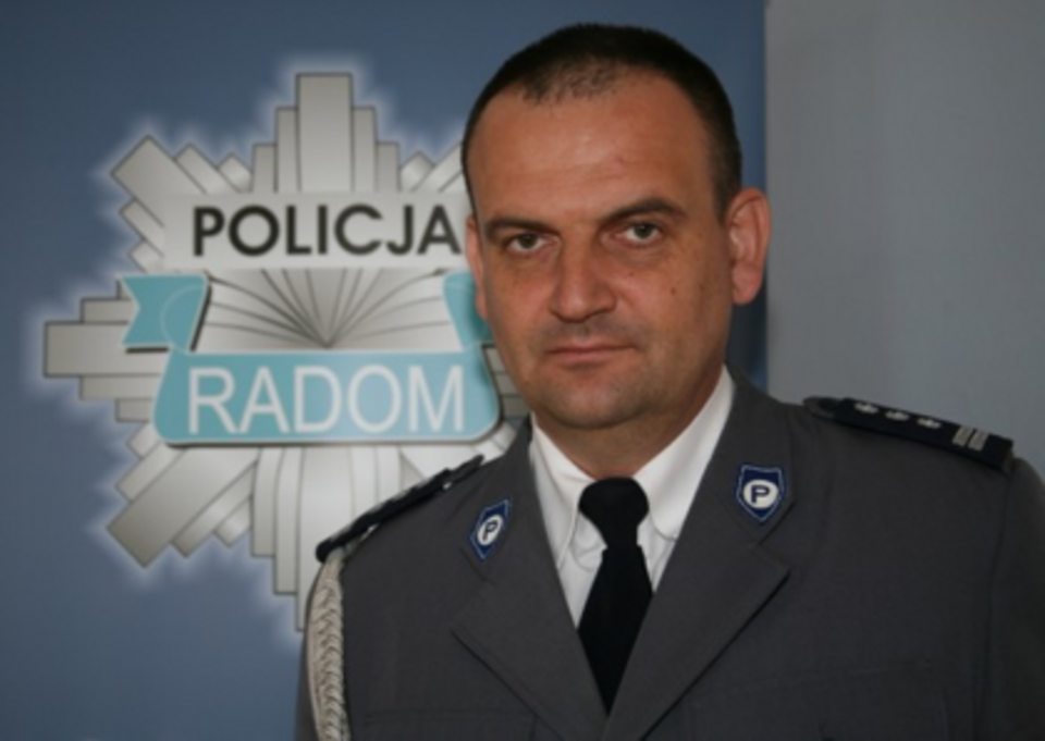 insp. Karol Szwalbe, komendat miejski policji w radomiu, fot. kwp.radom.policja.pl