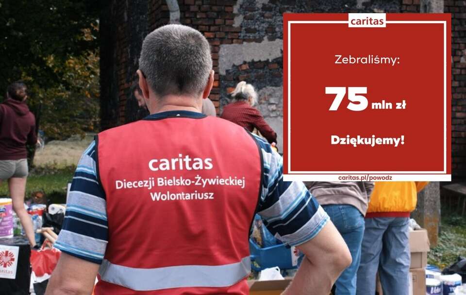 Caritas Polska zebrała 75 mln zł dla powodzian / autor: Caritas Polska