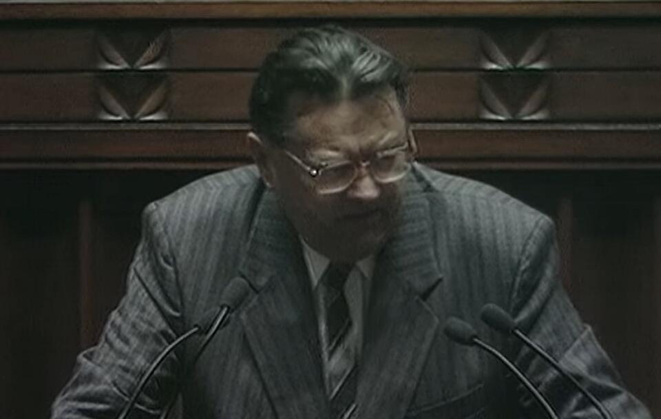 Premier Jan Olszewski / autor: "Nocna zmiana"/TVP (screenshot)