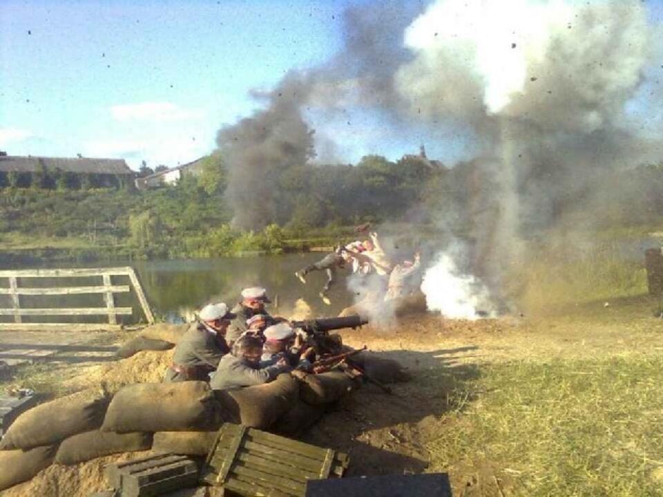 Odparcie ataku sowieckiego. Kadr z planu filmu Bitwa Warszawska 1920. Fot. wPolityce.pl