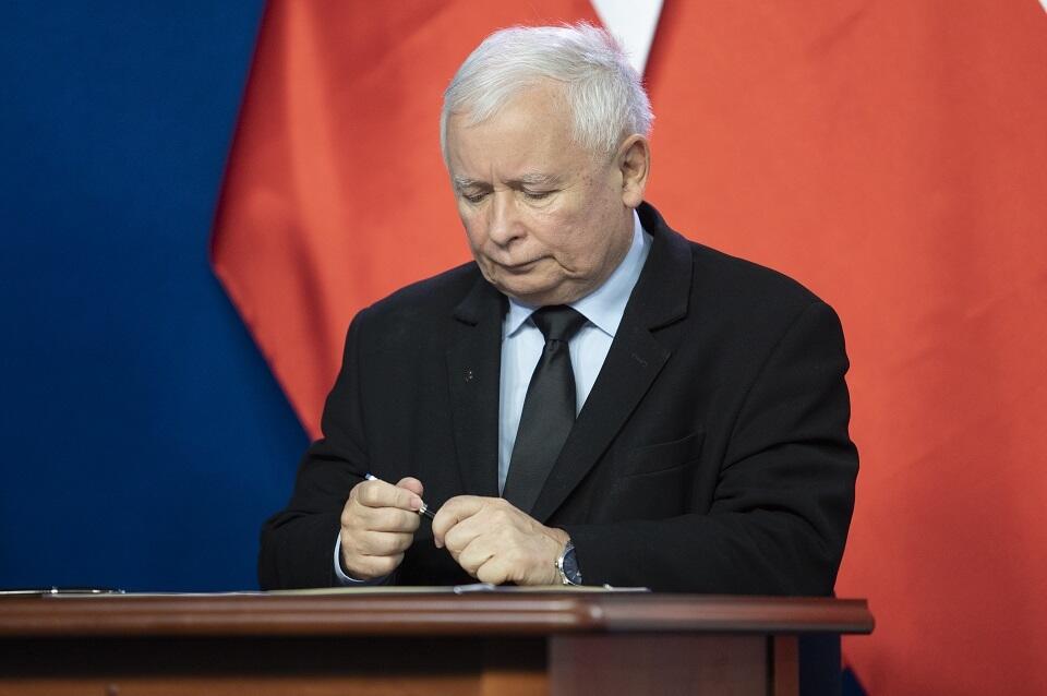 Prezes PiS i wicepremier Jarosław Kaczyński / autor: Fratria