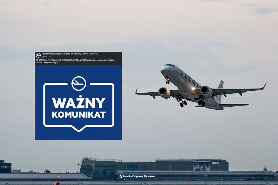 Wznowiono ruch lotniczy / autor: Fratria/Fb-Port Lotniczy Rzeszów-Jasionka im. Rodziny Ulmów, screen