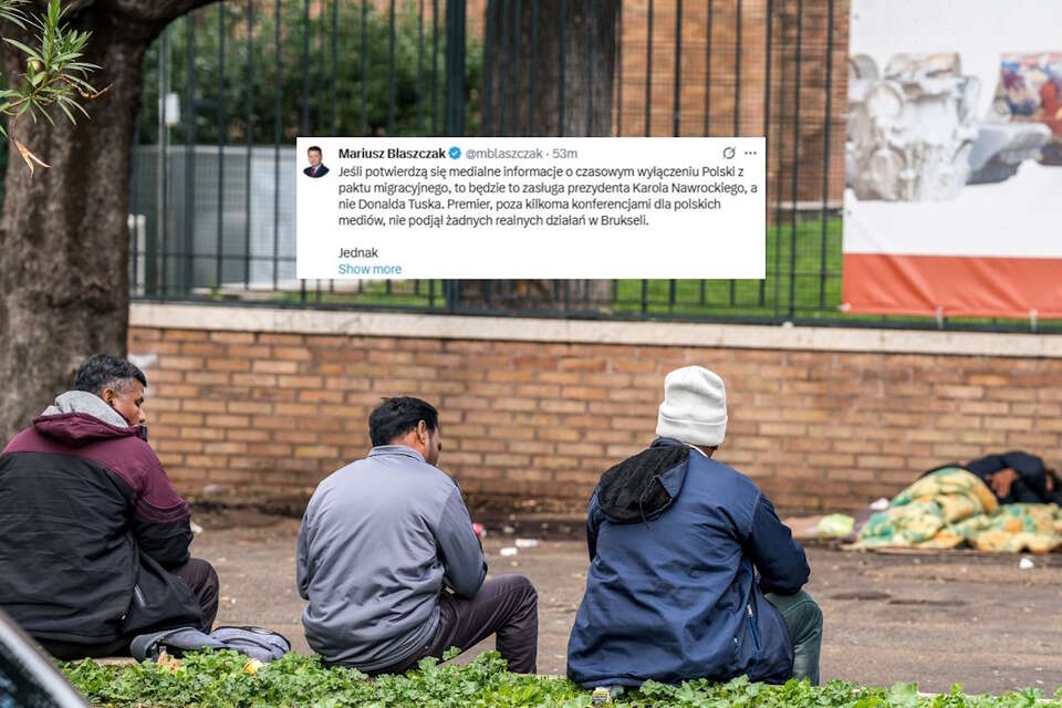 Nielegalni migranci / autor: Fratria/X-Mariusz Błaszczak, screen