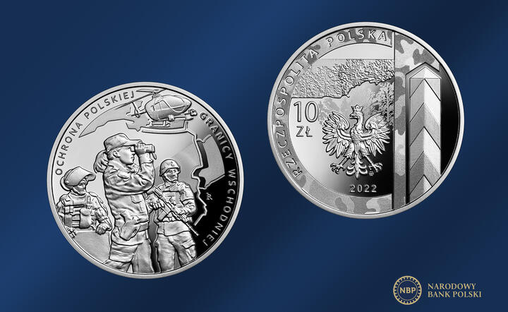 Ochrona polskiej granicy wschodniej na srebrnej monecie NBP