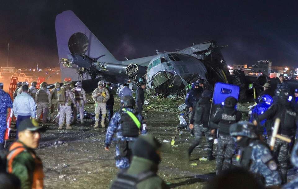 Doszło do katastrofy0 samolotu w Boliwii. / autor: EPA/Gabriel Márquez Dostawca: PAP/EPA.