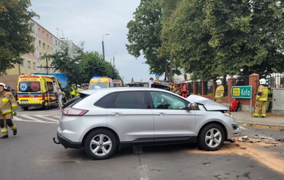 wypadek w Lubrańcu / autor: PAP/KP PSP we Włocławku