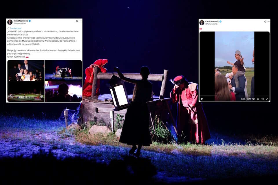 Wydarzenie "Orzeł i Krzyż" / autor: X/Karol Nawrocki/screen
