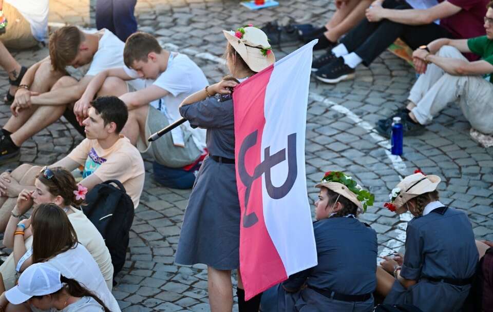 Polscy pielgrzymi w Casa Polonia  / autor: Ks. Marek Weresa