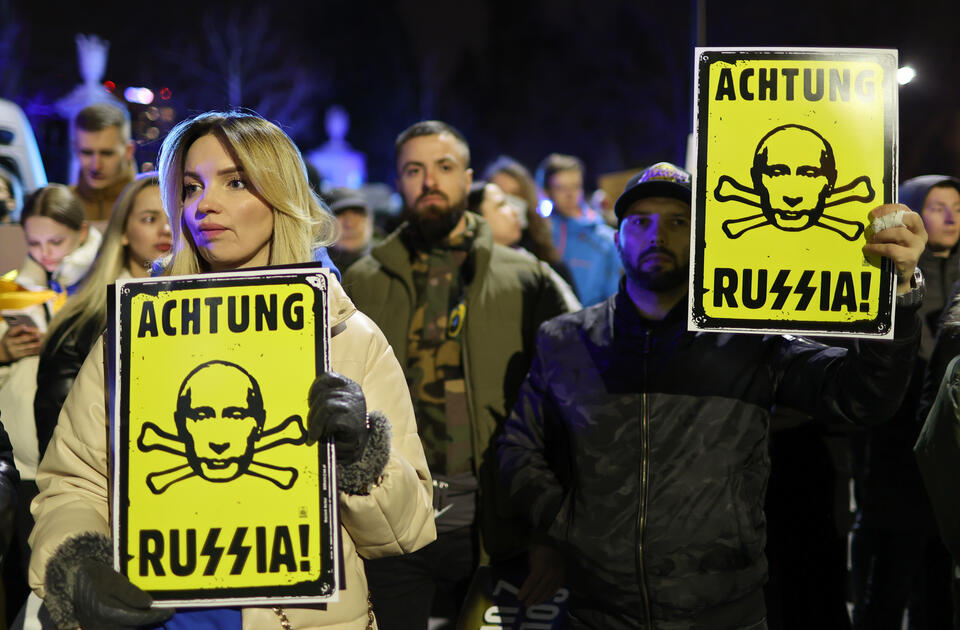 Protest przeciwko rosyjskiej inwazji / autor: Fratria