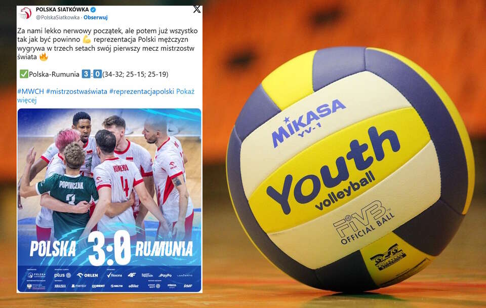 MŚ w siatkówce / autor: pixabay.com:  JeppeSmedNielsen/https://pixabay.com/photos/ball-volleyball-work-out-goal-hall-1930192/X