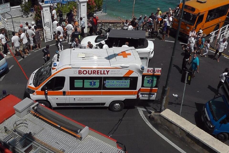 Miejsce wypadku na Capri / autor: PAP/EPA