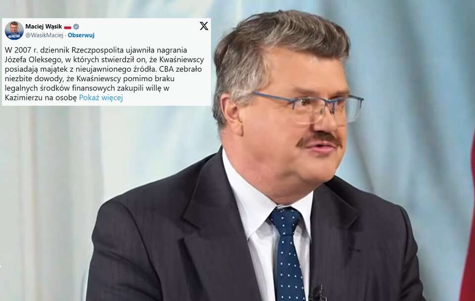 Komu zaszkodzi atak na Kamińskiego? Wąsik: Tylko Kwaśniewskiemu