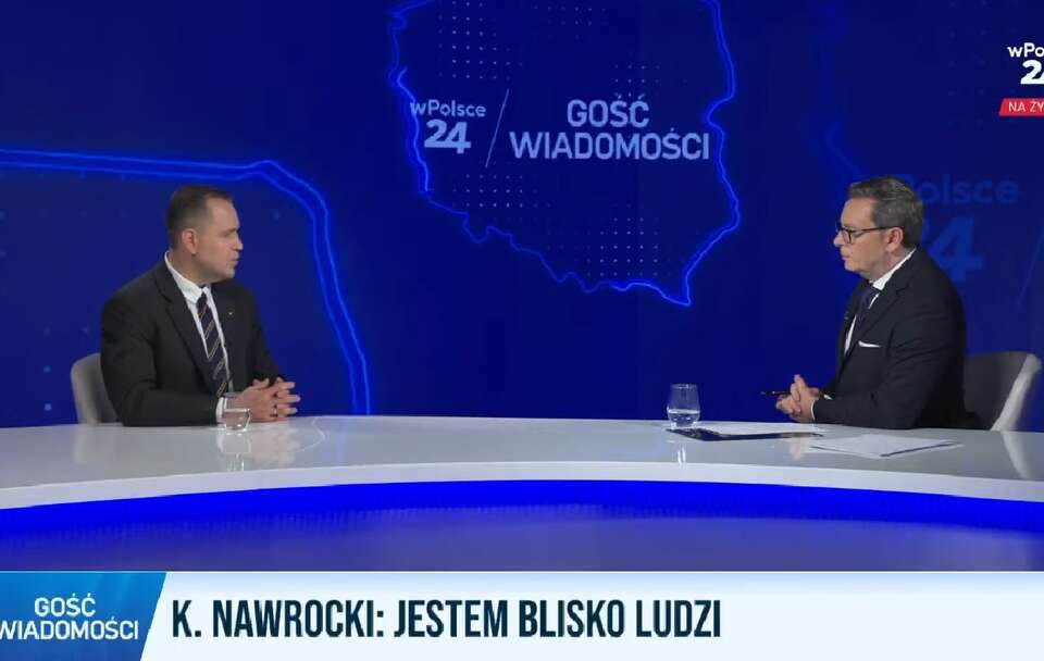 Prezes IPN dr Karol Nawrocki gościem red. Michała Adamczyka w telewizji wPolsce24 / autor: wPolsce24