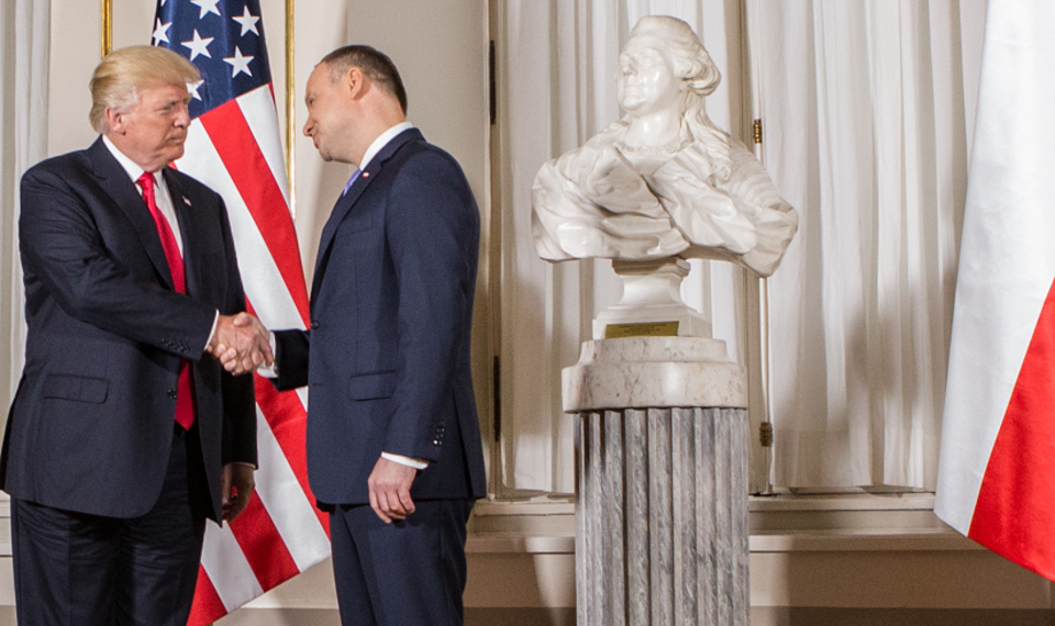 Prezydenci Andrzej Duda i Donald Trump / autor: Fratria