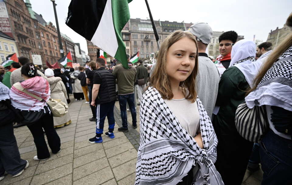 Greta Thunberg na propalestyńskiej manifestacji!