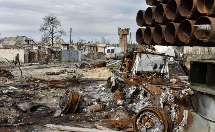 Zniszczenia wojenne na Ukrainie / autor: PAP/EPA