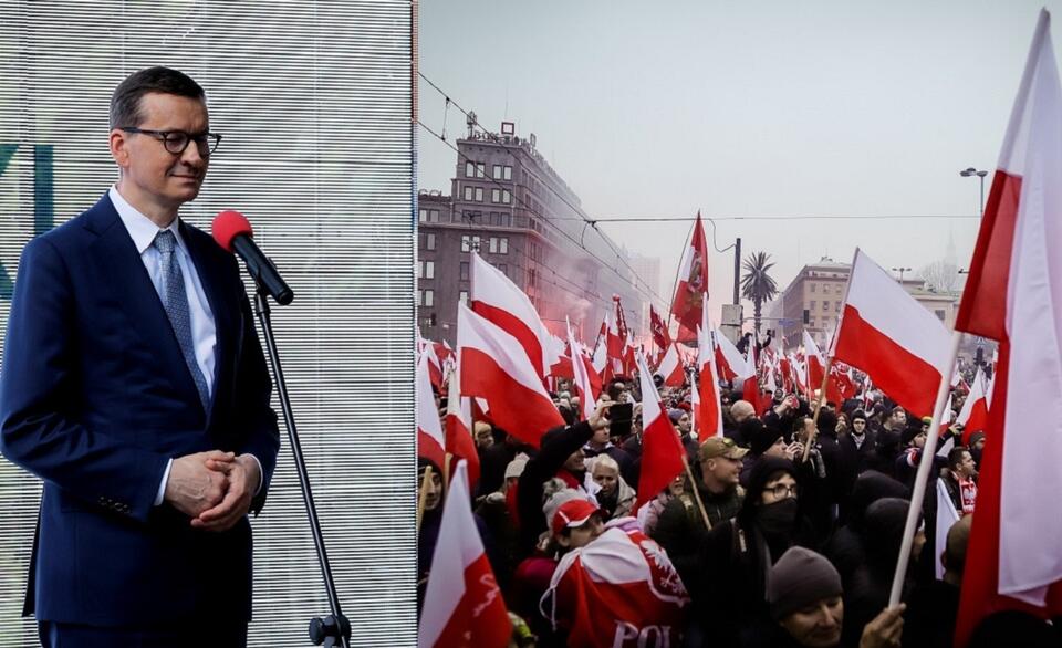 Premier Mateusz Morawiecki/Marsz Niepodległości 2019 / autor: Fratria