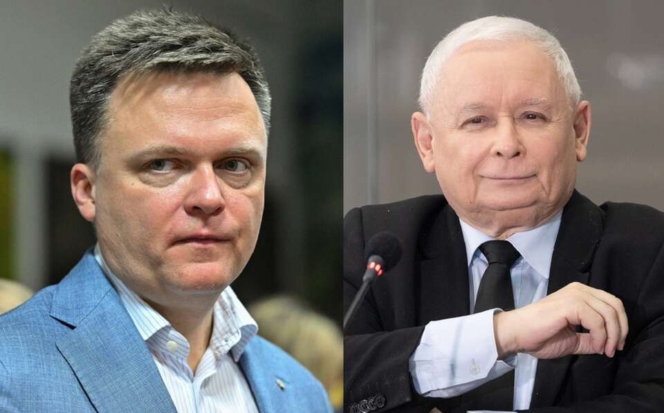 Szymon Hołownia/Jarosław Kaczyński / autor: PAP/Piotr Polak/Fratria