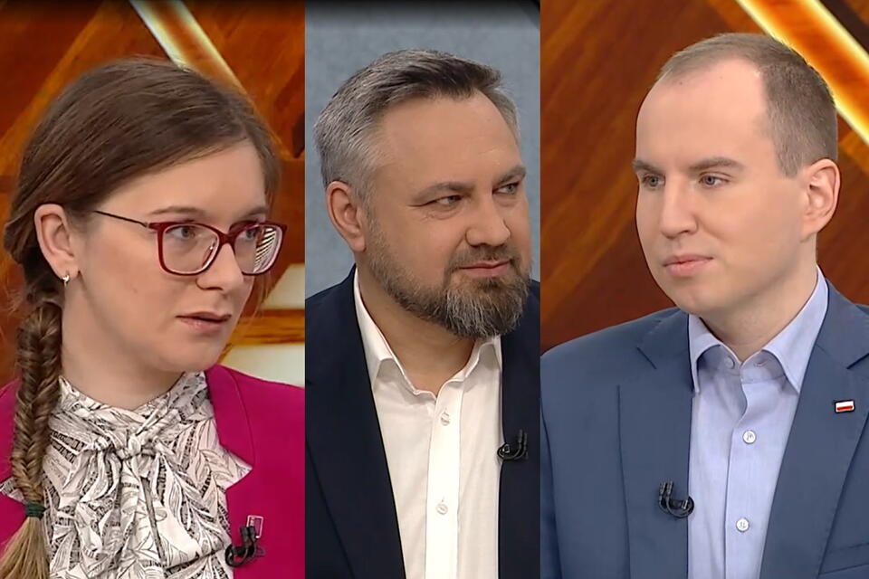 Paulina Matysiak, Mirosław Suchoń, Adam Andruszkiewicz / autor: screenshot TVP Infp