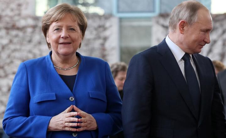 Kanclerz Niemiec Angela Merkel i Prezydent Rosji Władimir Putin / autor: PAP/EPA/HAYOUNG JEON