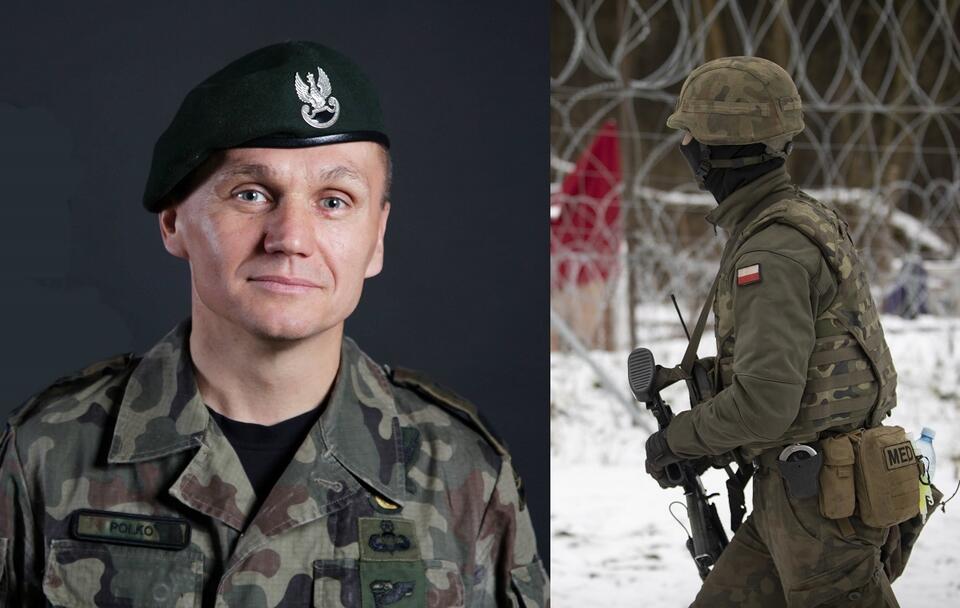 Gen. Roman Polko; żołnierz na granicy z Białorusią / autor: Facebook/Roman Polko; Fratria