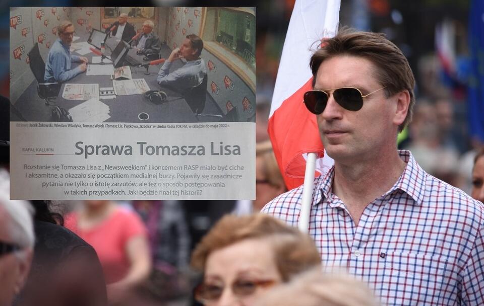 Tomasz Lis; Fragment artykułu z tygodnika "Polityka / autor: Fratria; "Polityka"