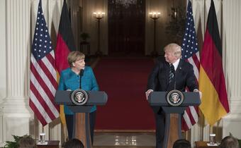 Trump: wspaniałe spotkanie z Merkel, ale ...