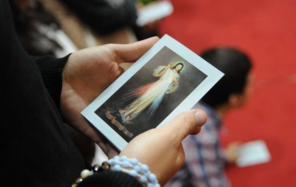 Obrazek z wizerunkiem Jezusa Miłosiernego   / autor: Vatican Media