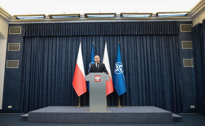 Prezydent Andrzej Duda w Pałacu Prezydenckim / autor: Fot. PAP/Marcin Obara