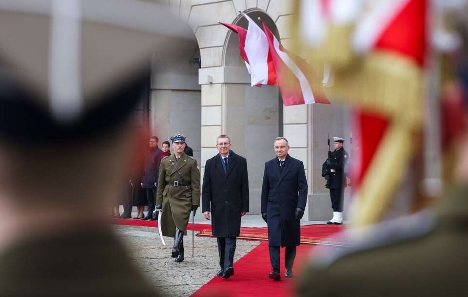 Edgars Rinkevics i Andrzej Duda / autor: Marek Borawski/KPRP