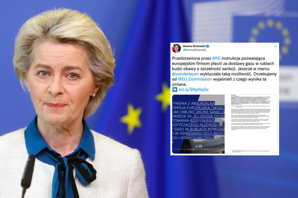 Ursula von der Leyen - szefowa Komisji Europejskiej  / autor: PAP/EPA
