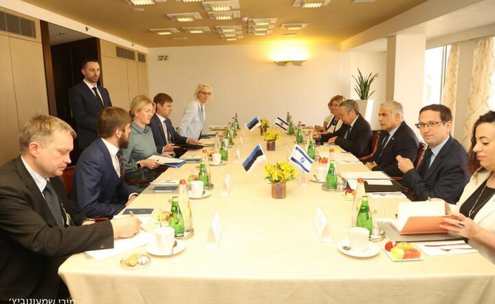 rozmowy delegacji Izraela i Estonii / autor: Yair Lapid/ Twitter