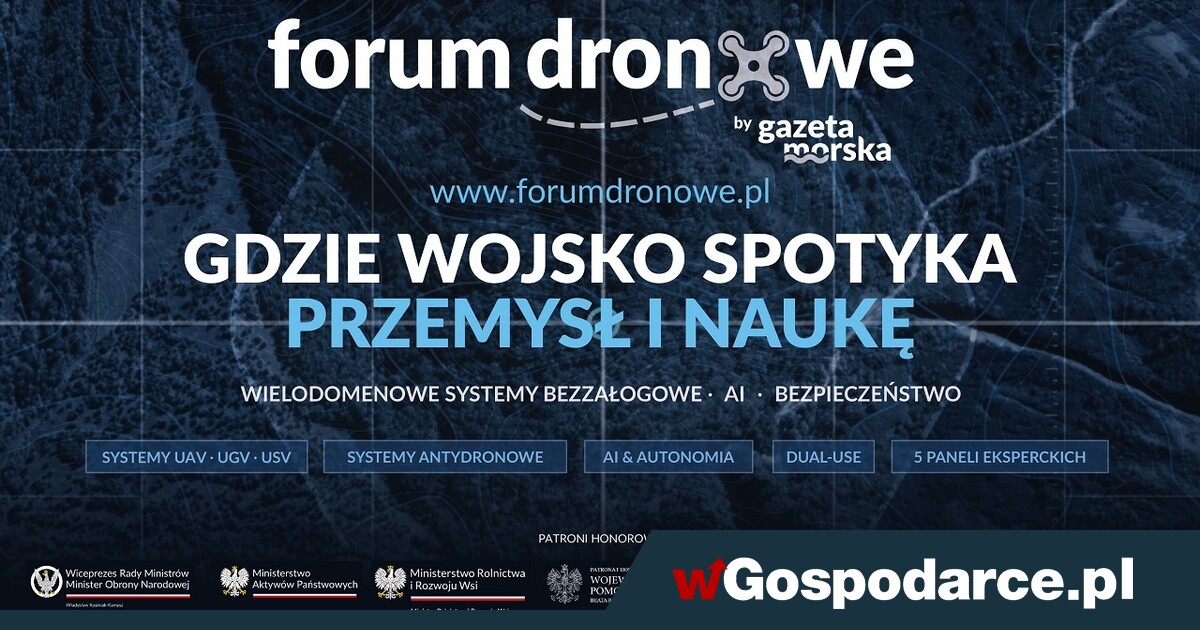 15 kwietnia w Gdyni Forum Dronowe AMW UAV Forum 2026