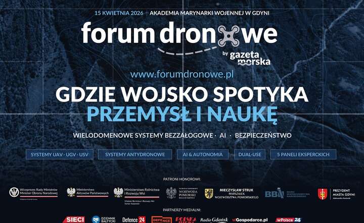 15 kwietnia w Gdyni odbędzie się Forum Dronowe AMW UAV Forum 2026 / autor: materiały prasowe 
