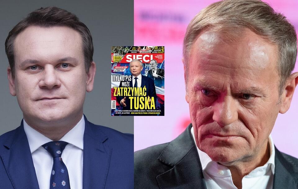Dominik Tarczyński/Donald Tusk / autor: Fratria