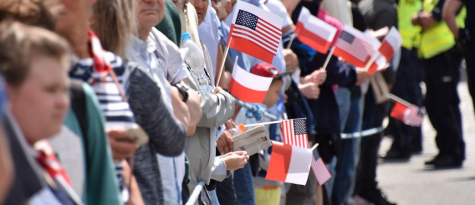 Flagi Polski i USA / autor: (fot. Mazowiecki Urząd Wojewódzki w Warszawie)