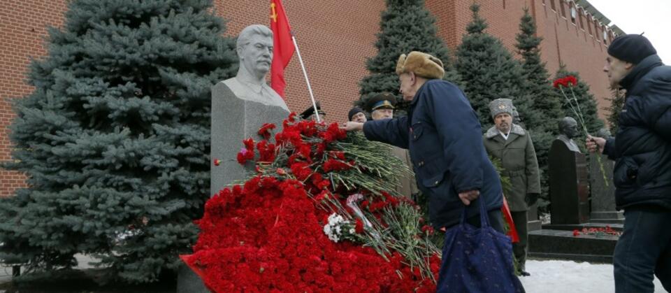 Rosjanie uczcili rocznicę śmierci Stalina. fot. PAP/EPA