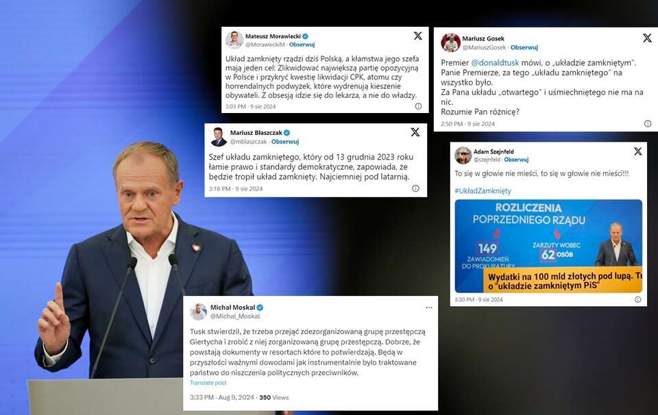 Premier Donald Tusk na konferencji prasowej / autor: PAP/Paweł Supernak