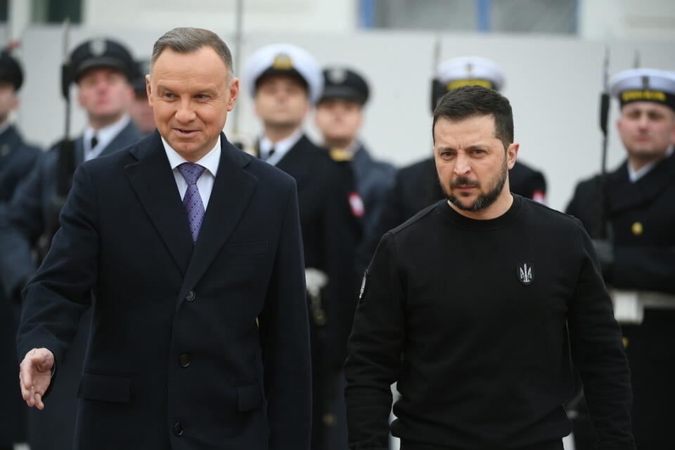 Andrzej Duda, Wołodymyr Zełenski / autor: 	PAP/Marcin Obara